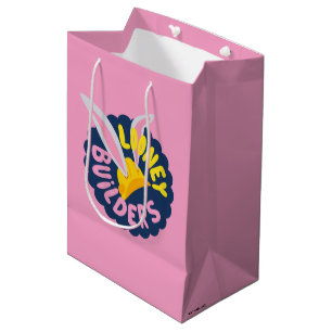 BUGS BUNNY BUILDERS™ Hard Hat Scalloped Logo Medium Gift Bag