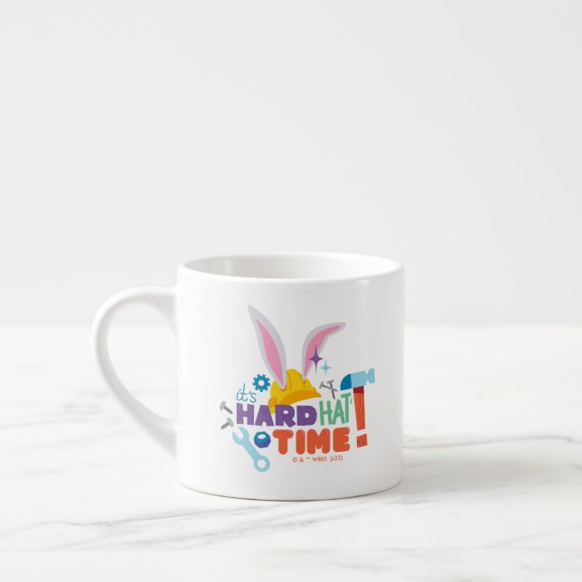 BUGS BUNNY BUILDERS™| It's Hard Hat Time Espresso Cup (Left)