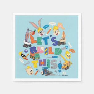 BUGS BUNNY BUILDERS™ "Let's Build This" Collage Napkin