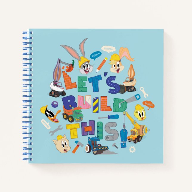BUGS BUNNY BUILDERS™| "Let's Build This" Collage Notebook (Front)