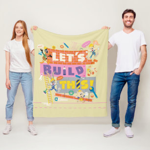 BUGS BUNNY BUILDERS™  "Let's Build This" Work Site Fleece Blanket