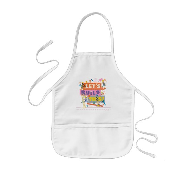 BUGS BUNNY BUILDERS™| "Let's Build This" Work Site Kids Apron (Front)