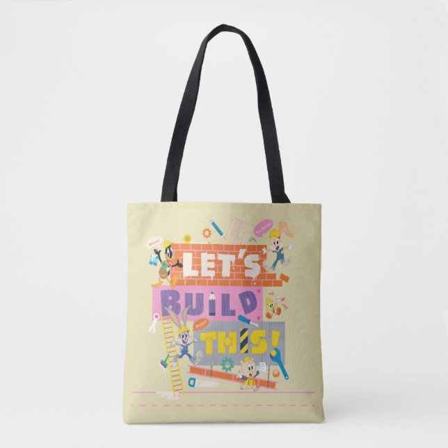 BUGS BUNNY BUILDERS™| "Let's Build This" Work Site Tote Bag (Front)