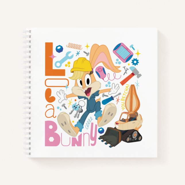 BUGS BUNNY BUILDERS™| Lola Bunny Work Tools Notebook (Front)