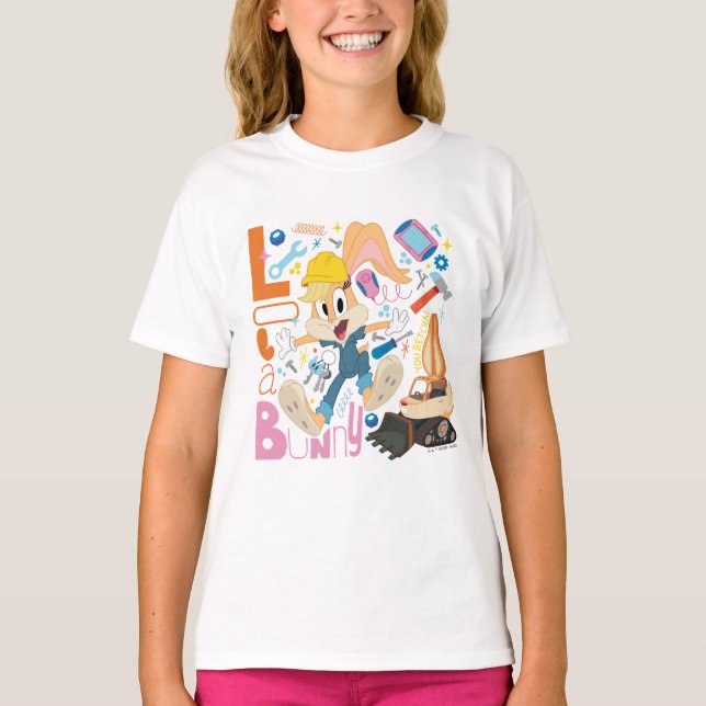 BUGS BUNNY BUILDERS™| Lola Bunny Work Tools T-Shirt (Front)