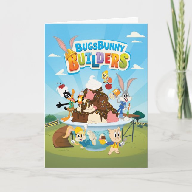 BUGS BUNNY BUILDERS™| Looney Builders Ice Cream Card (Front)