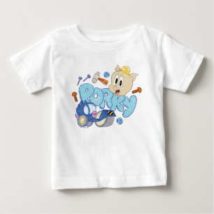 BUGS BUNNY BUILDERS™  Porky Sketch Art Baby T-Shirt