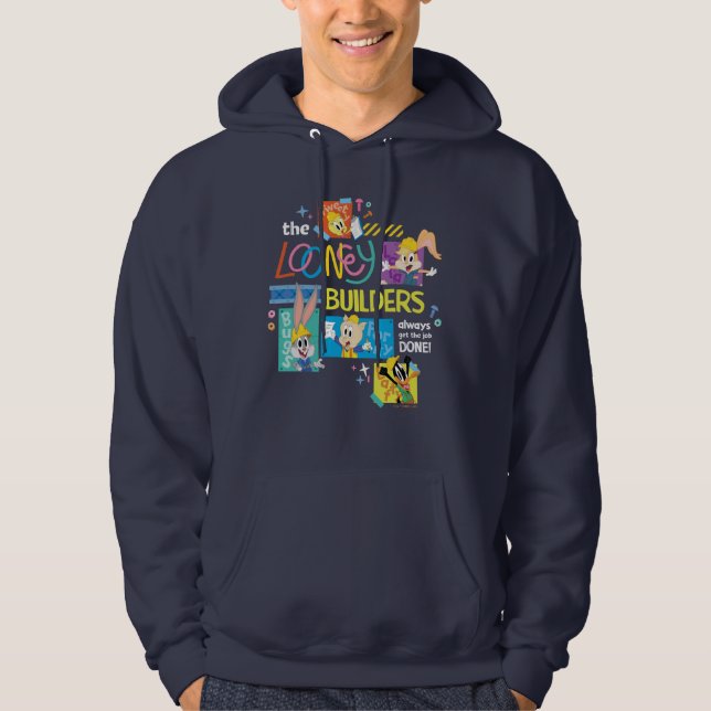 BUGS BUNNY BUILDERS™| The Looney Builders Collage Hoodie (Front)