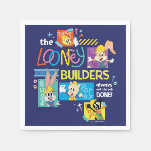 BUGS BUNNY BUILDERS™ The Looney Builders Collage Napkin