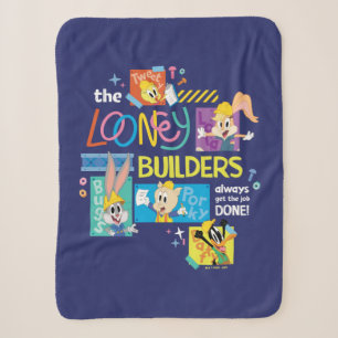 BUGS BUNNY BUILDERS™  The Looney Builders Collage Sherpa Blanket