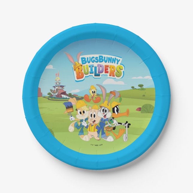 BUGS BUNNY BUILDERS™| The Looney Builders Group Paper Plate (Front)