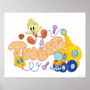 BUGS BUNNY BUILDERS™  TWEETY™ Sketch Art Poster