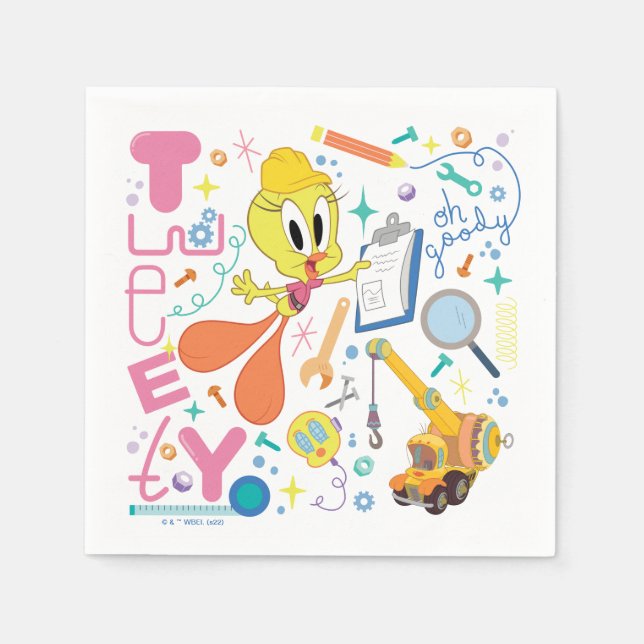 BUGS BUNNY BUILDERS™| TWEETY™ Work Tools Napkin (Front)