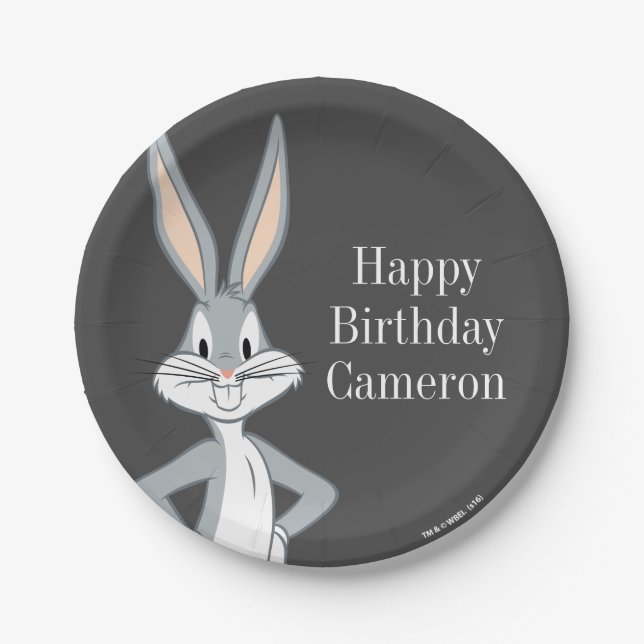 BUGS BUNNY™ | Bunny Stare Paper Plate (Front)