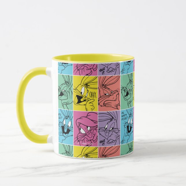 BUGS BUNNY™ Colour Block Expressions Mug (Left)
