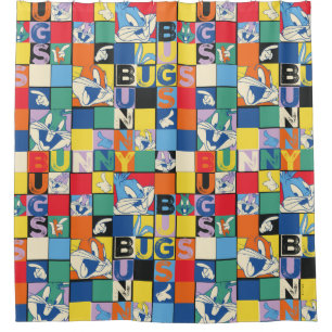 BUGS BUNNY™ Colourful Name and Face Chequered