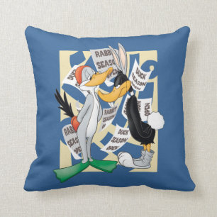 BUGS BUNNY™ & DAFFY DUCK™ Ready For Hunting Season Throw Pillow