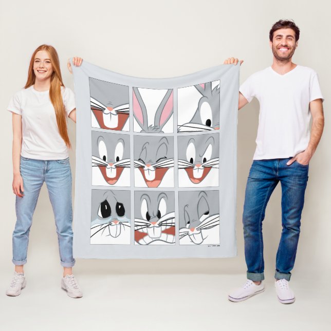 BUGS BUNNY™ Expression Blocks Fleece Blanket (In Situ)