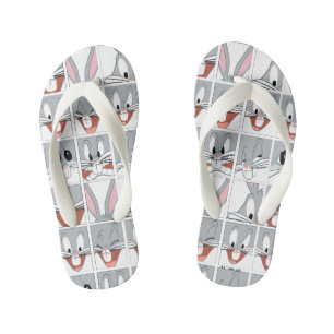 BUGS BUNNY™ Expression Blocks Kid's Flip Flops