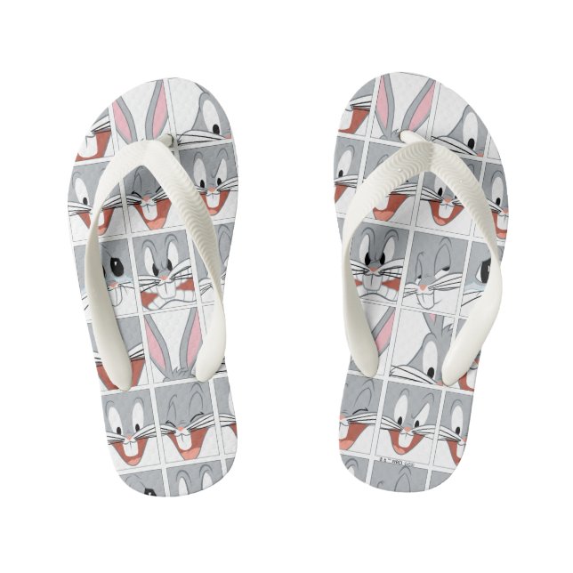 BUGS BUNNY™ Expression Blocks Kid's Flip Flops (Footbed)