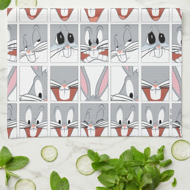 BUGS BUNNY™ Expression Blocks Kitchen Towel (Folded)