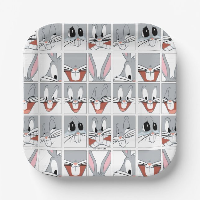 BUGS BUNNY™ Expression Blocks Paper Plate (Front)