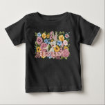 BUGS BUNNY™ Floral Embroidery Graphic Baby T-Shirt<br><div class="desc">Check out BUGS BUNNY™ surrounded by flowers in this embroidery style graphic! Wear on a fun graphic tee,  grab on a cozy blanket,  or tote bag! Shop this design on even more custom Zazzle gifts!</div>