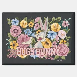 BUGS BUNNY™ Floral Embroidery Graphic Magnet