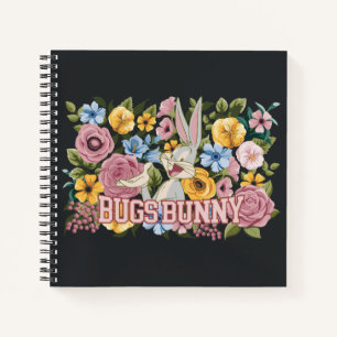 BUGS BUNNY™ Floral Embroidery Graphic Notebook