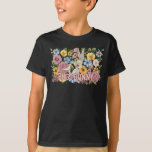 BUGS BUNNY™ Floral Embroidery Graphic T-Shirt<br><div class="desc">Check out BUGS BUNNY™ surrounded by flowers in this embroidery style graphic! Wear on a fun graphic tee,  grab on a cozy blanket,  or tote bag! Shop this design on even more custom Zazzle gifts!</div>