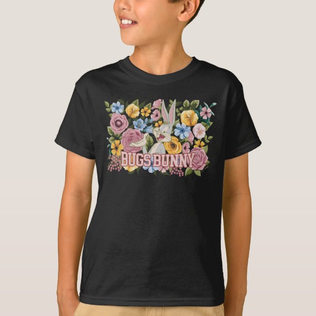 BUGS BUNNY™ Floral Embroidery Graphic T-Shirt (Front)