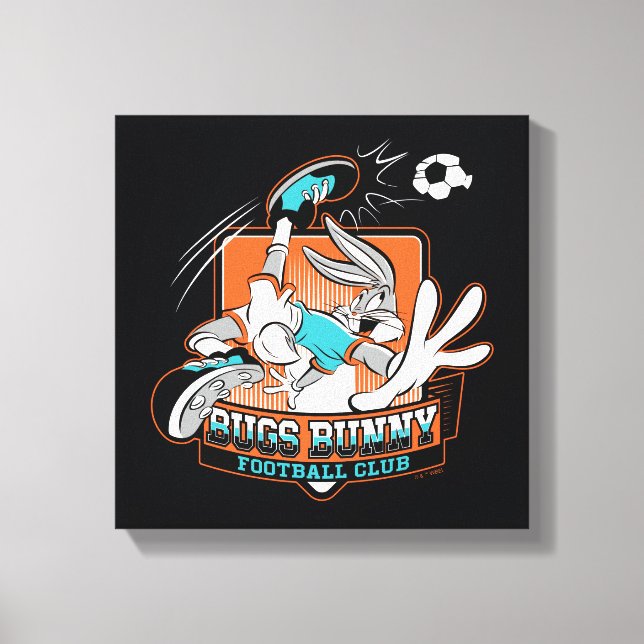 BUGS BUNNY™ Football Club Badge Canvas Print (Front)