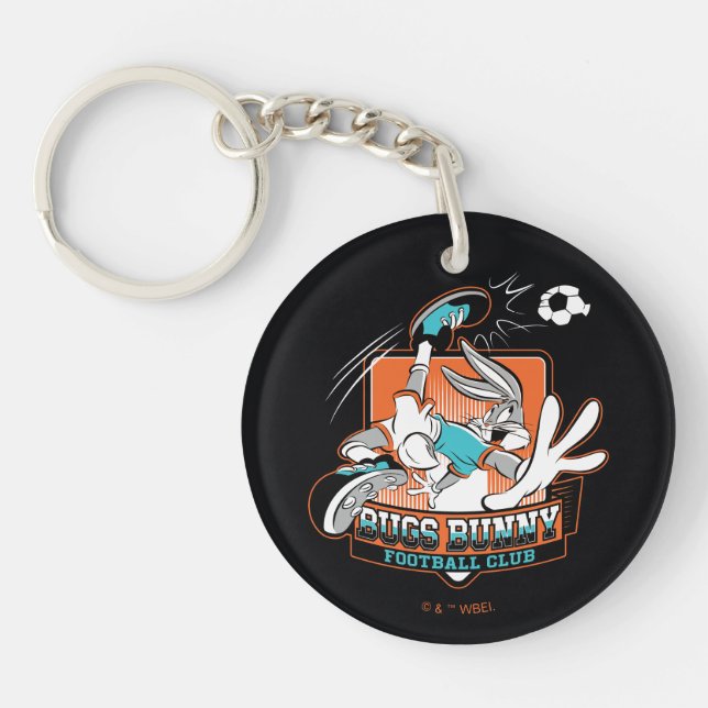 BUGS BUNNY™ Football Club Badge Keychain (Front)