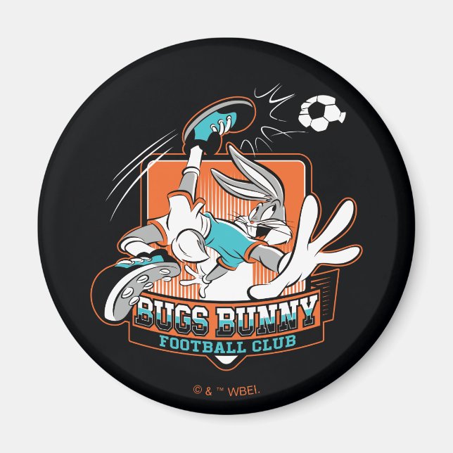 BUGS BUNNY™ Football Club Badge Magnet (Front)