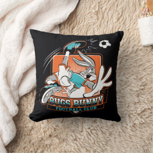 BUGS BUNNY™ Football Club Badge Throw Pillow