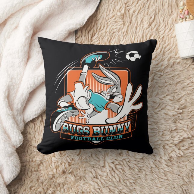 BUGS BUNNY™ Football Club Badge Throw Pillow (Blanket)