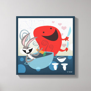 BUGS BUNNY™ & Gossamer Whimsical Meal Prep Canvas Print