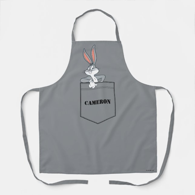 BUGS BUNNY™ Hanging Out In Pocket Apron (Front)