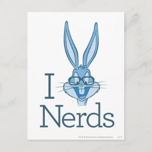 BUGS BUNNY™ - I Love Nerds Postcard