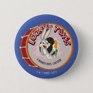 BUGS BUNNY™ Inside LOONEY TUNES™ Drum 2 Inch Round Button