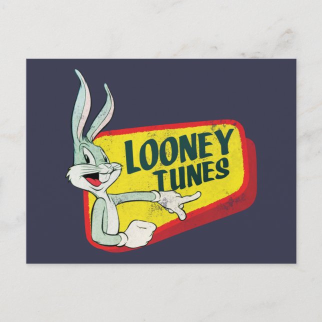 BUGS BUNNY™ LOONEY TUNES™ Retro Patch Postcard (Front)