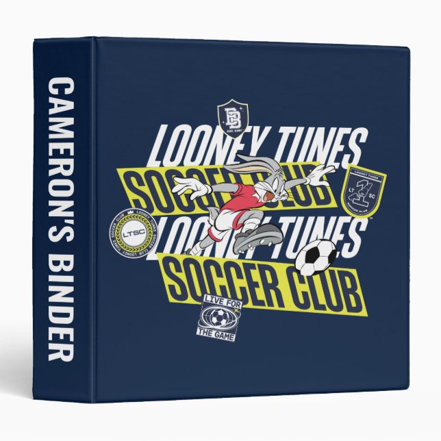 BUGS BUNNY™ LOONEY TUNES™ Soccer Club Binder (Front/Spine)