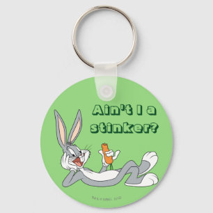 BUGS BUNNY™ Lying Down Eating Carrot Keychain