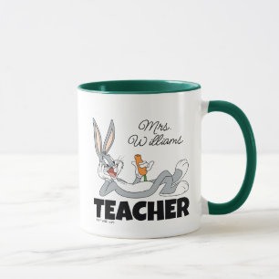BUGS BUNNY™ Lying Down Eating Carrot Teacher Mug