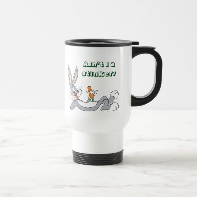 BUGS BUNNY™ Lying Down Eating Carrot Travel Mug (Right)