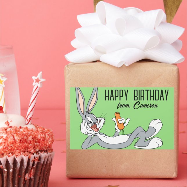 BUGS BUNNY™ Lying Down  | Happy Birthday Sticker (Party)