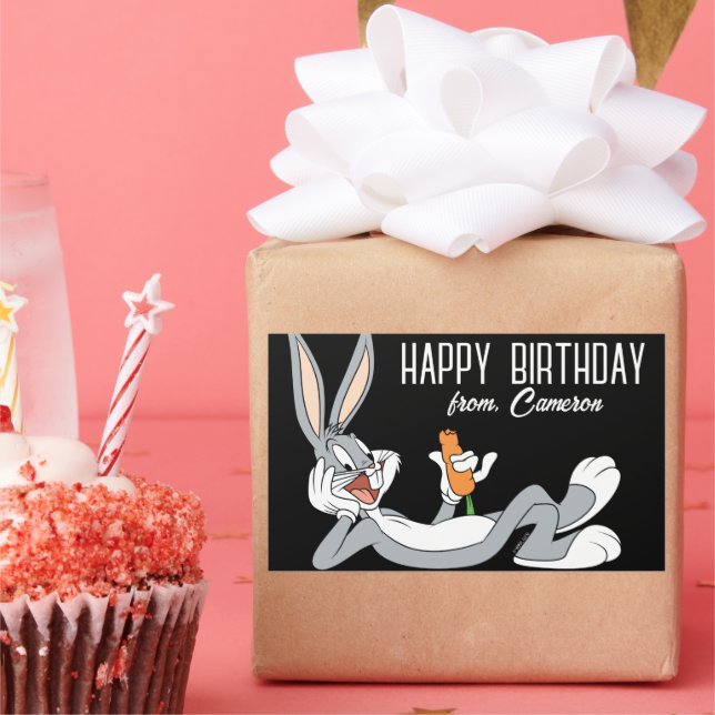 BUGS BUNNY™ Lying Down  | Happy Birthday Sticker (Party)