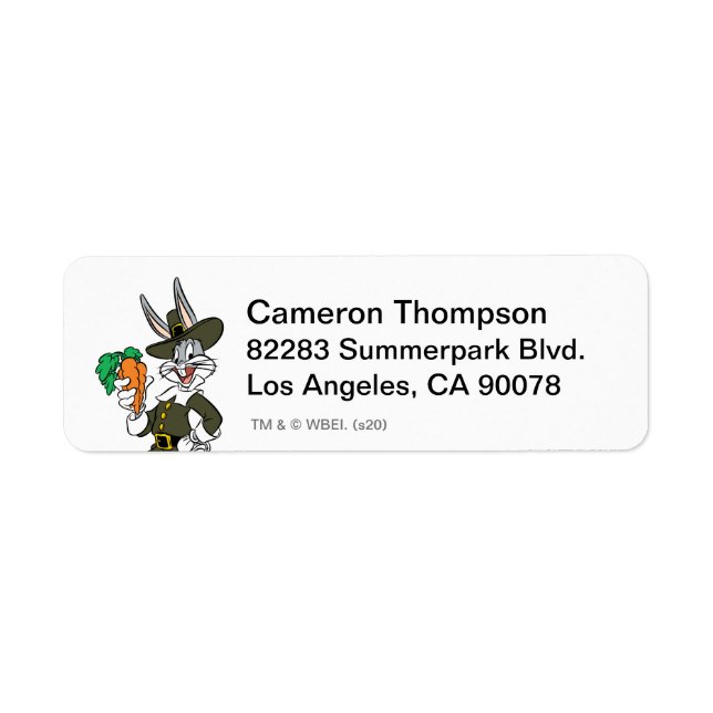 BUGS BUNNY™ Pilgrim Thanksgiving (Front)