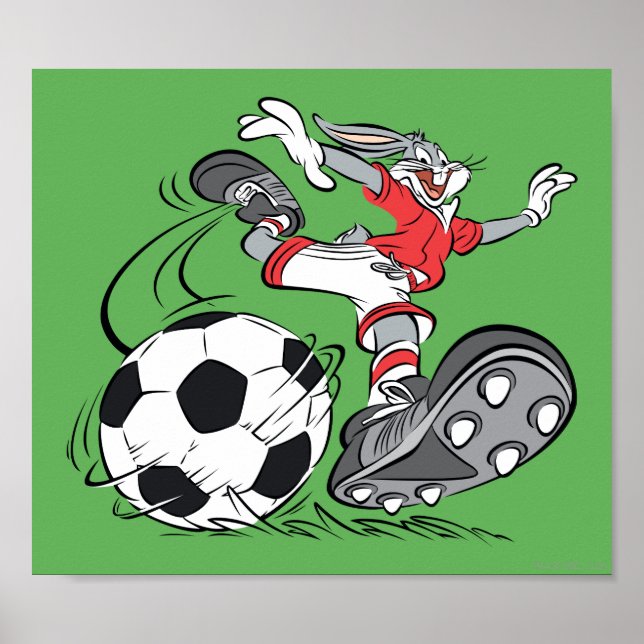 BUGS BUNNY™ Playing Soccer Poster (Front)