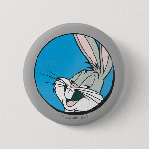 BUGS BUNNY™ Retro Blue Patch 2 Inch Round Button